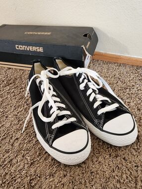 Converse Classic Low Top Sneakers in Black & White